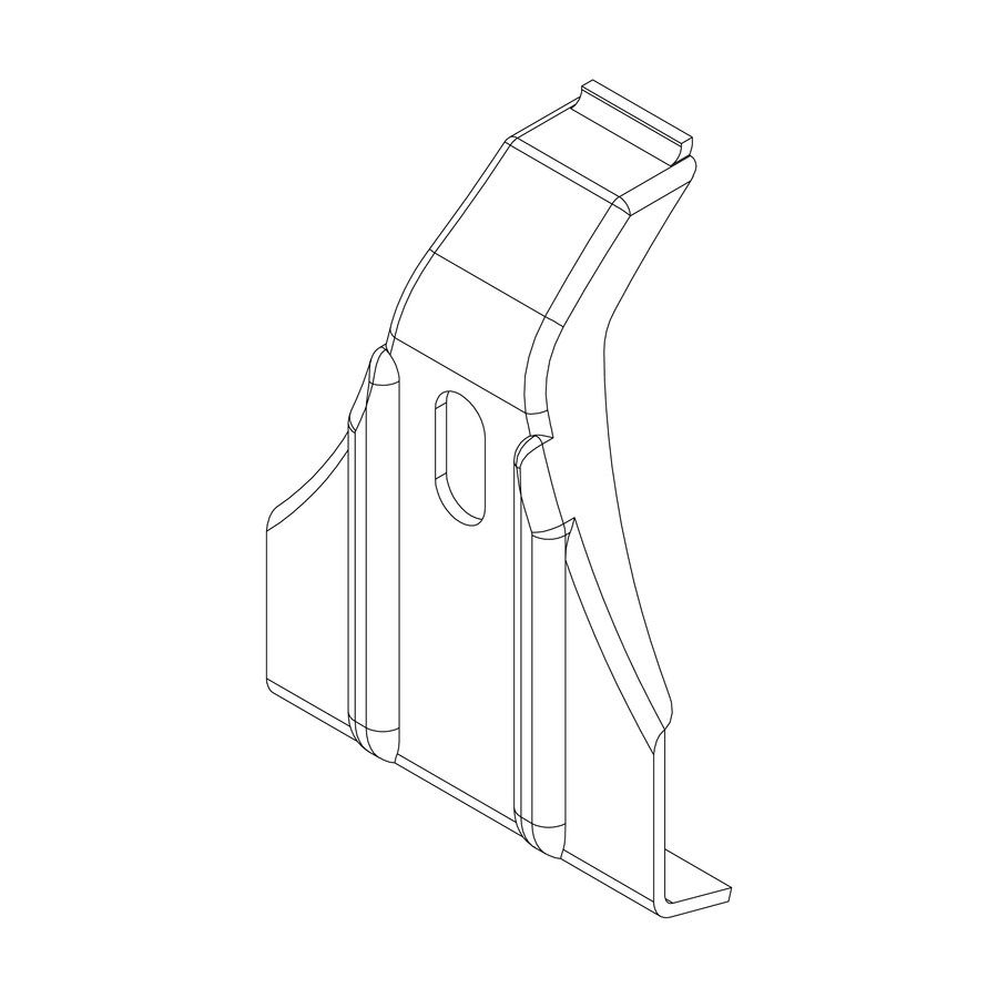 Thule Clamping plate / Klemmblech - Thule rain gutter feet 95xxx