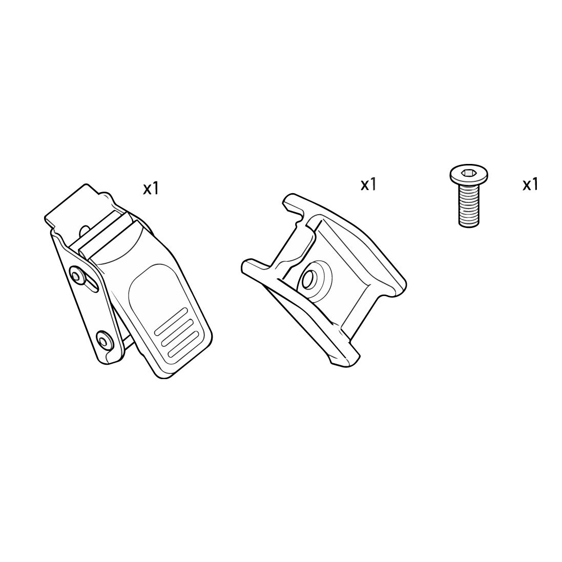 Thule Pump buckle complete, add-on