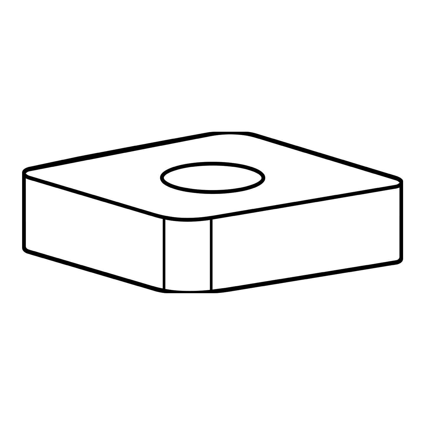Thule Square Nut M6 / Vierkantmutter M6 - Thule ProBar