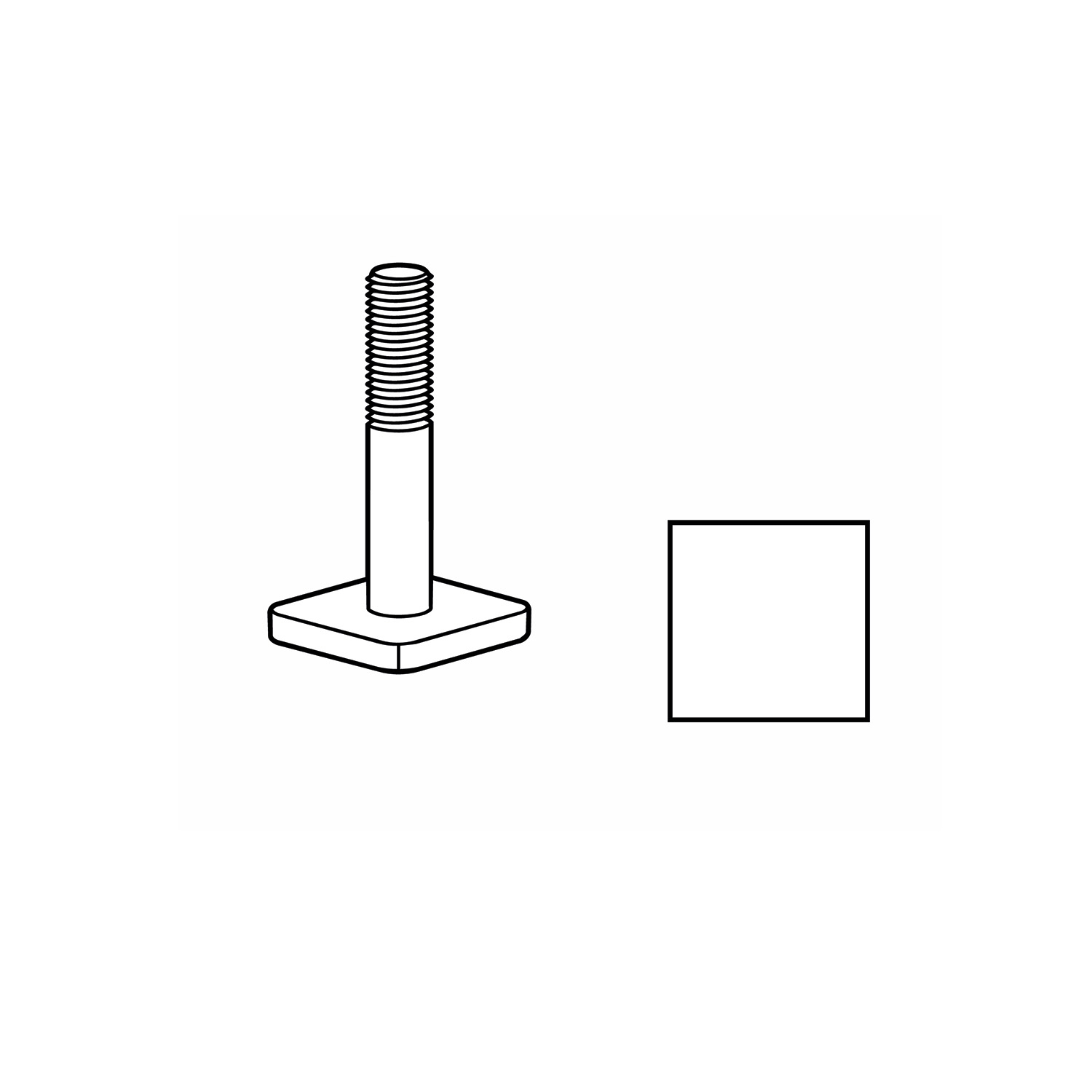 Thule T-Bolt M6 Flat Head