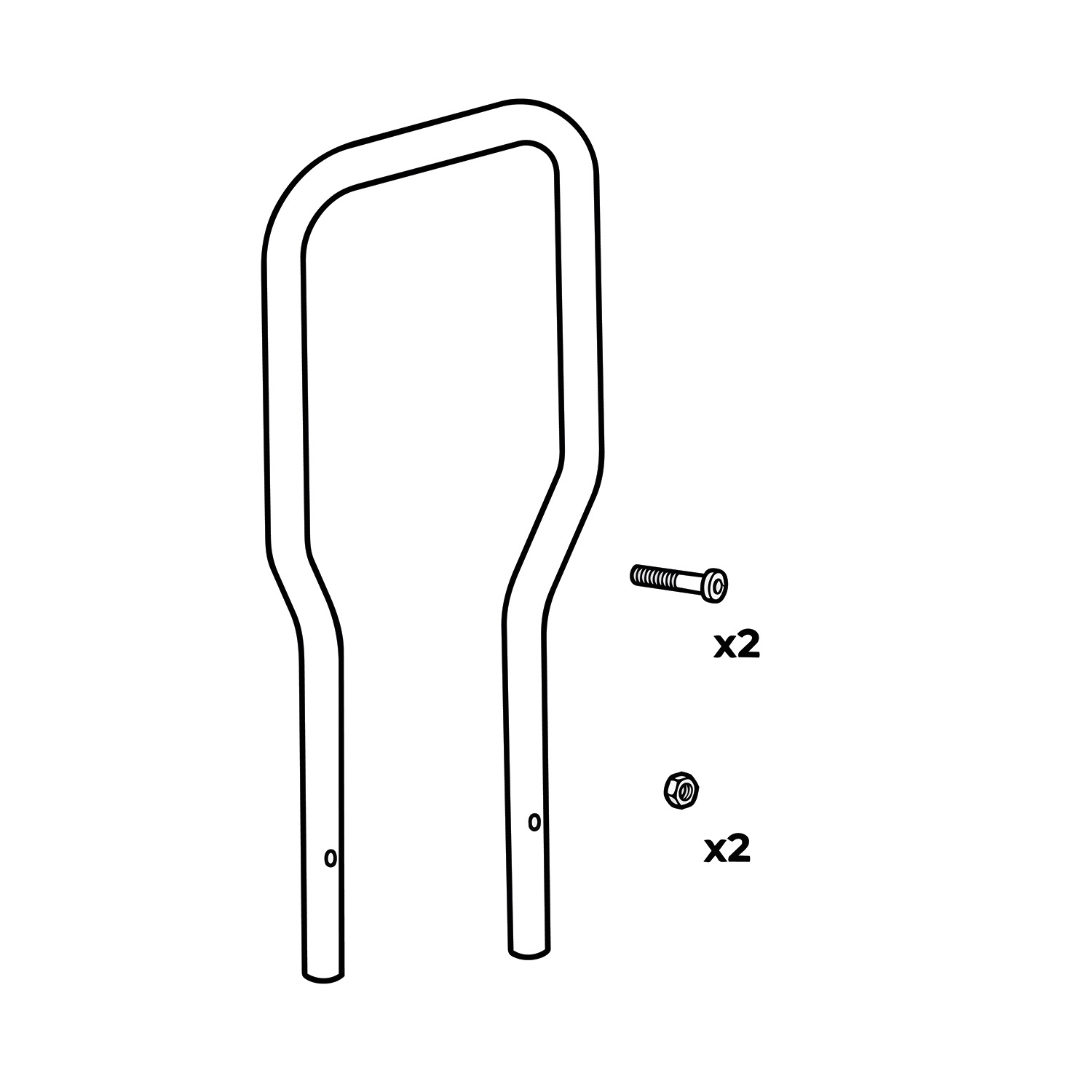 Thule U-frame with bike arm guide